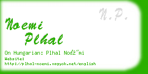 noemi plhal business card